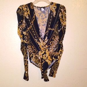 Black Size Large Bodysuit